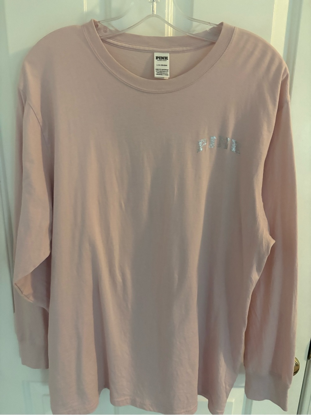 PINK Victoria's Secret Light Pink Long Sleeve Tee